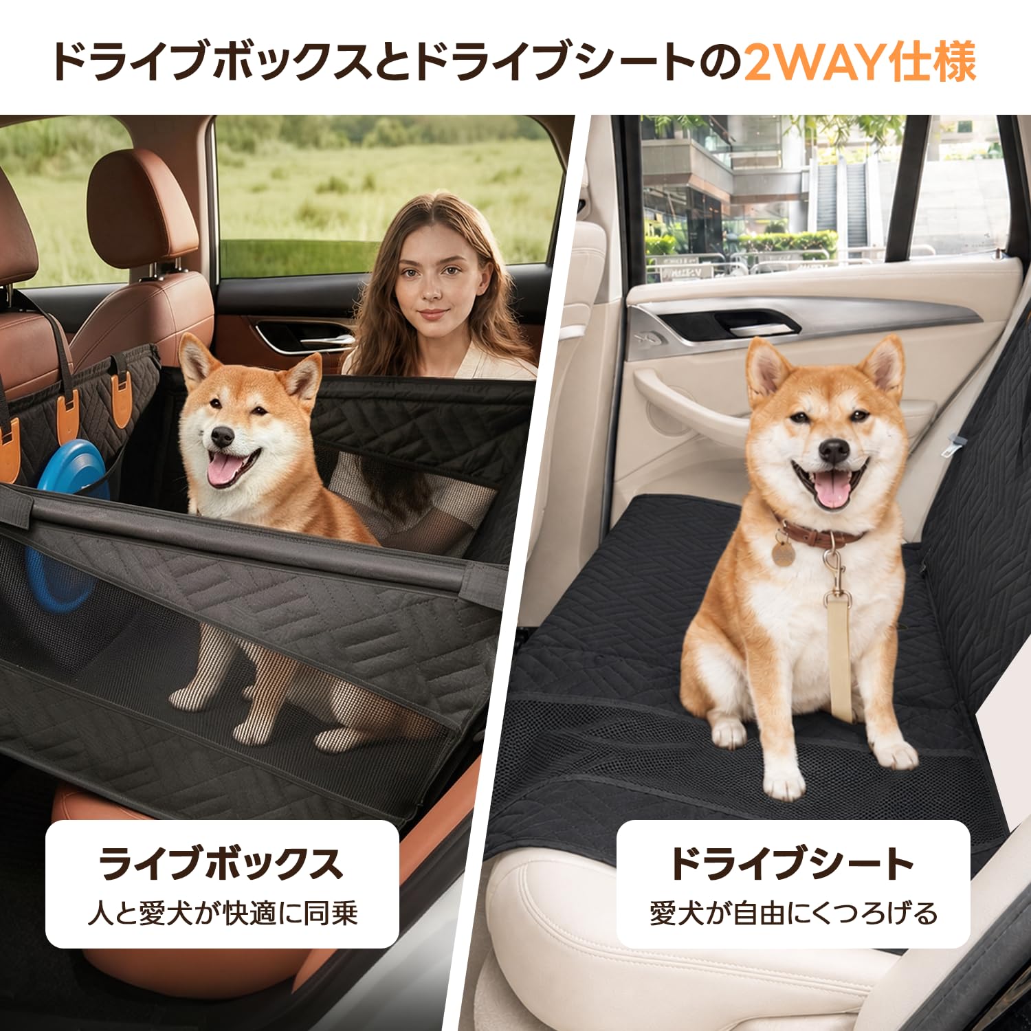 Amazon.co.jp: PETTENA 犬 ドライブボックス 小型犬 中型犬 ドライブ